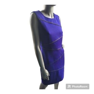 Purple Calvin Klein Pencil Dress